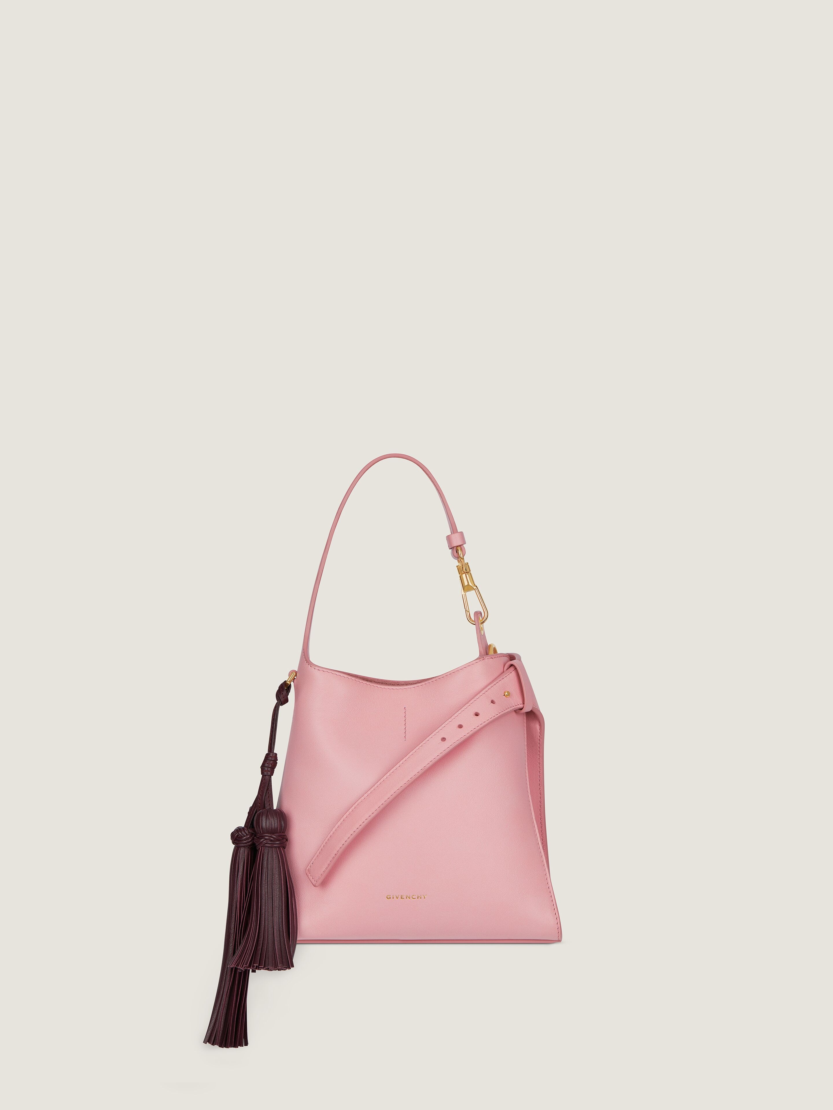 Mini Belted Hobo bag in leather